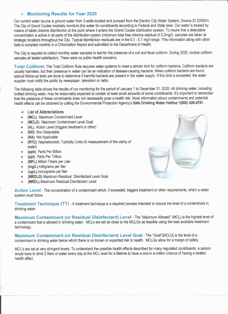 2025 Water Quality Report
Page 2 of 3